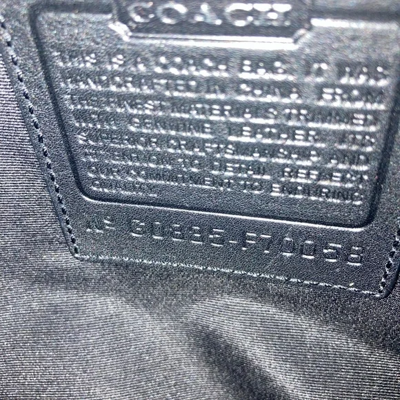 Coach Black Signature Pattern Laptop Bag/work bag - Picture 4 of 6